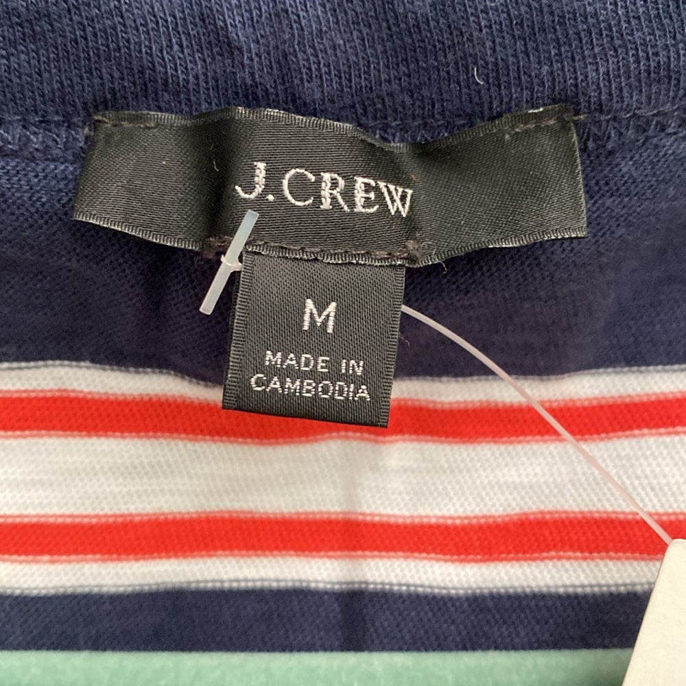 J.Crew Striped 3/4 Sleeve Cotton Tshirt - Picture 3 of 4